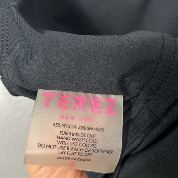 Terez Rhinestone-Embellished Crop Corset Black Top small - Picture 10 of 12